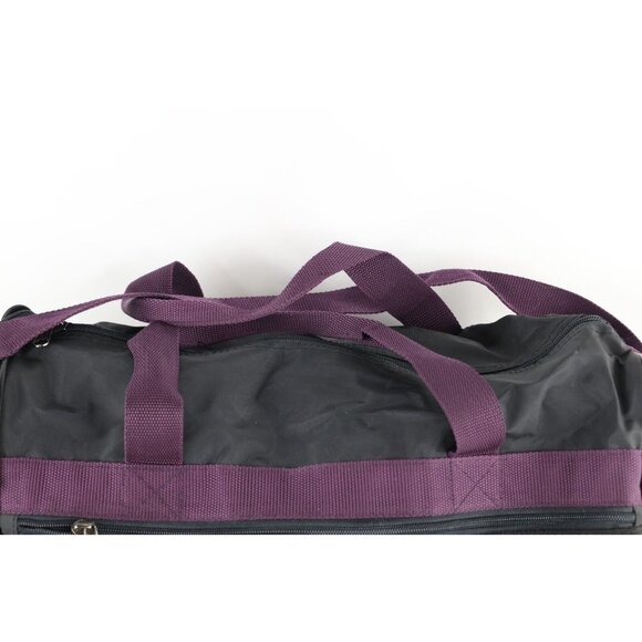 Vintage 90s MacGregor Spell Out Handled Duffle Gym Bag Carry On Weekender Purple - Picture 2 of 9